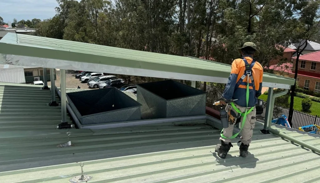 VK Metal Roofing team onsite