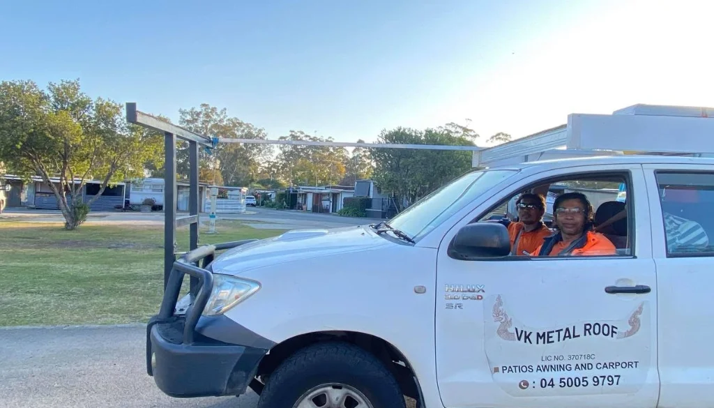 VK Metal Roofing truck